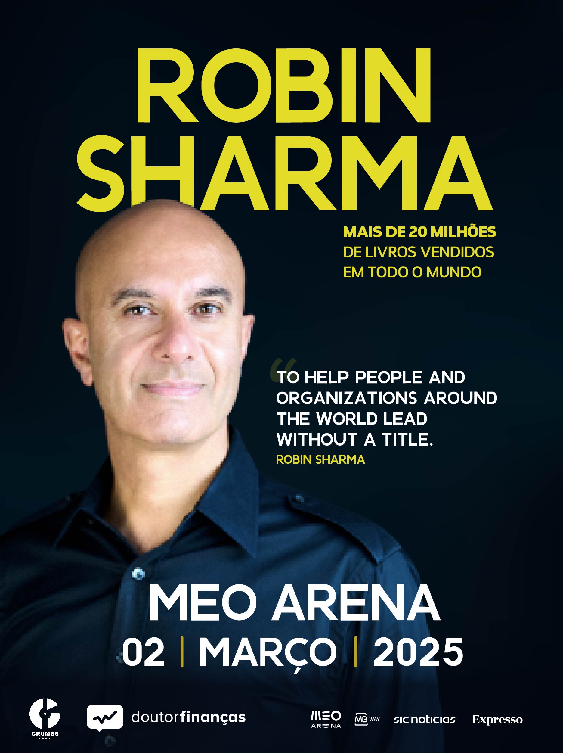 Robin Sharma pela primeira vez em Portugal