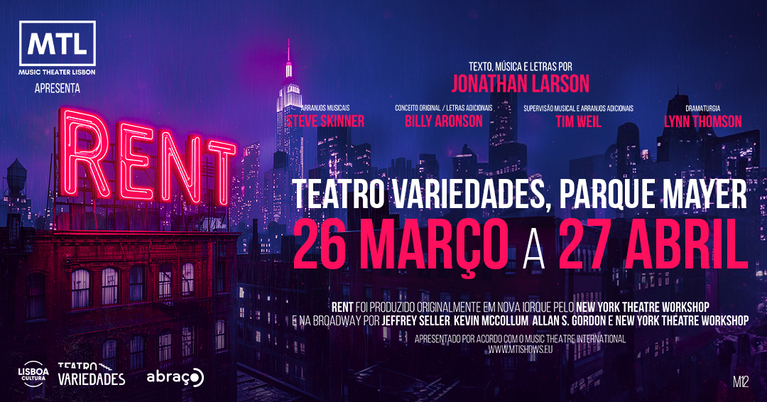 Musical “RENT” estreia-se em Portugal no Teatro de Variedades