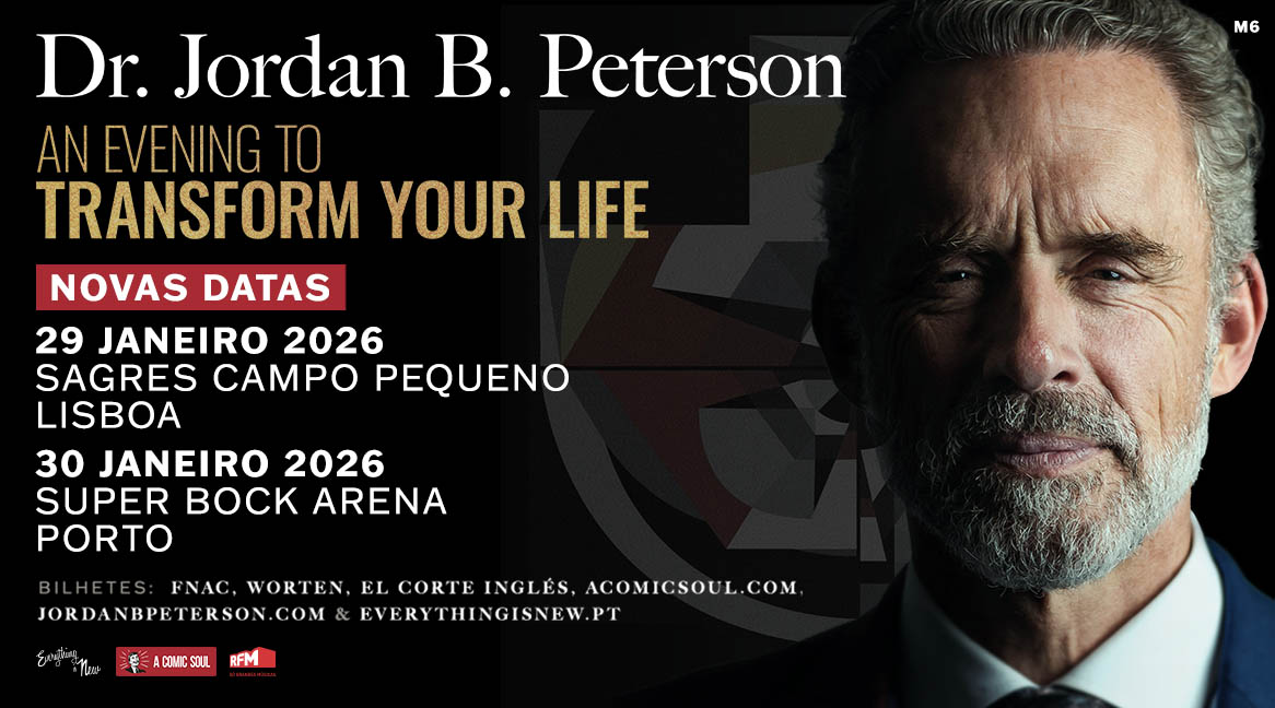 Espectáculos de Jordan B Peterson em Lisboa e Porto foram adiados